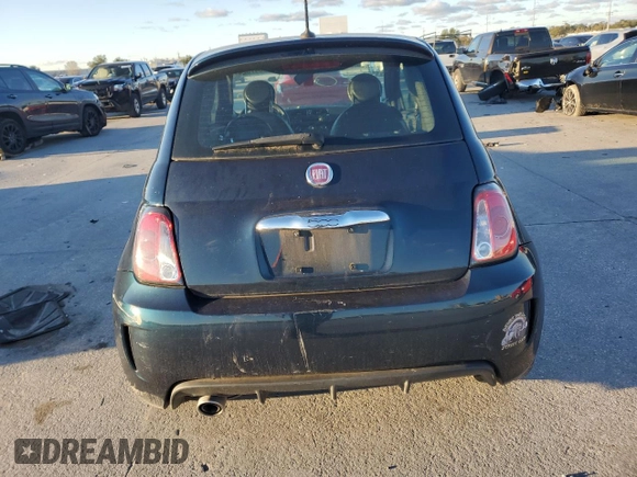 2013 FIAT 500 Turbo with VIN 3C3CFFHH5DT607243, listed as a Copart auction lot 84547324 with 0 mi miles and Salvage Title. Bid and sale history available at carsss.com. Image 6.