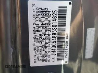 2005 Acura RSX z VIN JH4DC54895S014625, wystawiony jako Copart lot #48182515 z przebiegiem 251 615 mil mil oraz Szkoda całkowita • Salvage title. Historia ofert i sprzedaży dostępna na DreamBid. Obrazek 15.