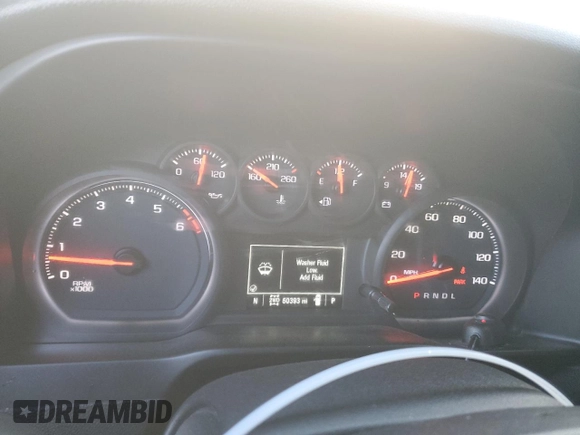 2019 Chevrolet Silverado 1500 Custom Trail Boss with VIN 3GCPYCEF3KG283045, listed as a Copart auction lot 83906664 with 60,393 mi miles and Salvage Title. Bid and sale history available at carsss.com. Image 9.