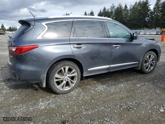 2014 Infiniti QX60 Hybrid with VIN 5N1CL0MM9EC512911, listed as a Copart auction lot 45959155 with 109,712 mi miles and Salvage Title. Bid and sale history available at carsss.com. Image 3.