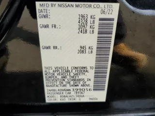 2022 Nissan Altima 2.5 SV with VIN 1N4BL4DV6NN399056, listed as a Copart auction lot 49511615 with 21,413 mi miles and Salvage Title. Bid and sale history available at carsss.com. Image 12.