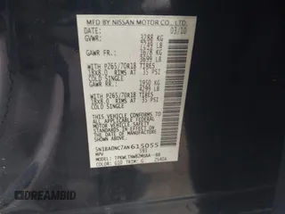 2010 Nissan Armada SE z VIN 5N1BA0NC7AN615055, wystawiony jako IAAI lot #42108459 z przebiegiem 301 246 mil mil oraz . Historia ofert i sprzedaży dostępna na DreamBid. Obrazek 9.