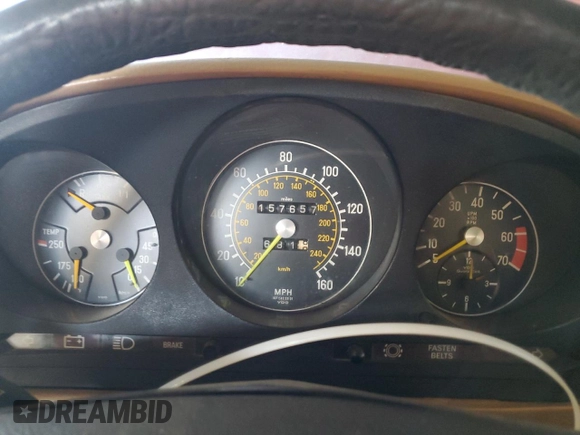 1979 Mercedes-Benz SL with VIN 10704412055840, listed as a Copart auction lot 79757674 with 157,657 mi miles and Clean title. Bid and sale history available at DreamBid. Image 9.