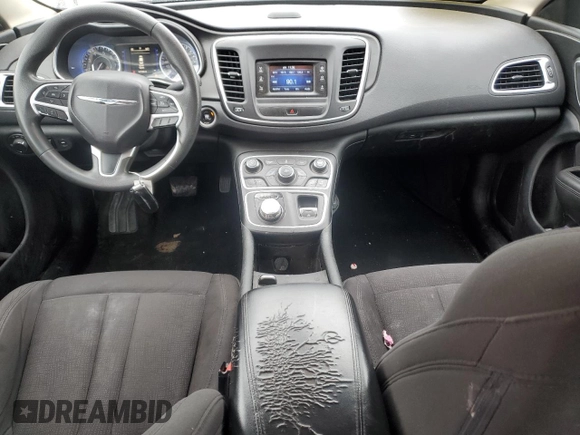 2015 Chrysler 200 Limited with VIN 1C3CCCAB0FN547730, listed as a Copart auction lot 48246985 with 107,458 mi miles and Salvage Title. Bid and sale history available at carsss.com. Image 8.