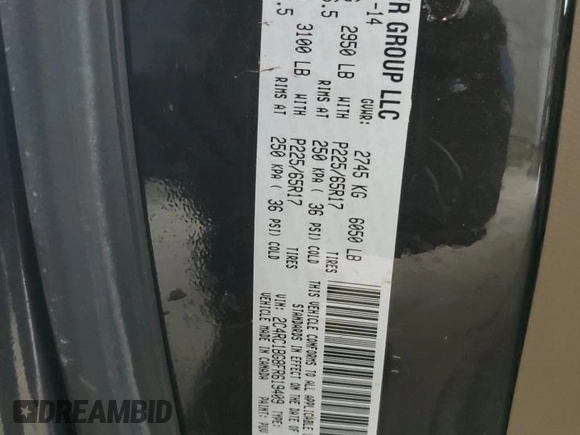 2015 Chrysler Town & Country Touring with VIN 2C4RC1BG8FR619409, listed as a Copart auction lot 51957275 with 131,942 mi miles and Salvage Title. Bid and sale history available at carsss.com. Image 13.