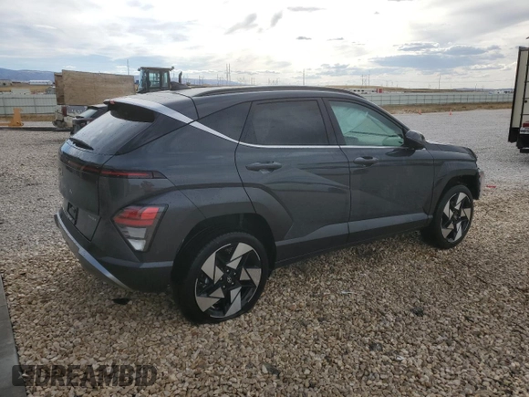 2024 Hyundai Kona Limited with VIN KM8HECA39RU024491, listed as a Copart auction lot 75445174 with 5,475 mi miles and Salvage Title. Bid and sale history available at carsss.com. Image 3.