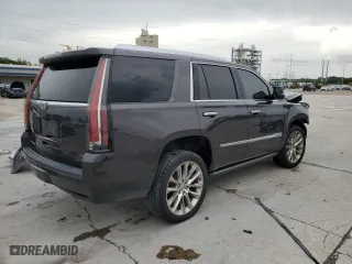 2017 Cadillac Escalade Premium Luxury with VIN 1GYS3CKJ3HR397003, listed as a Copart auction lot 57629104 with 104,645 mi miles and Salvage Title. Bid and sale history available at carsss.com. Image 3.