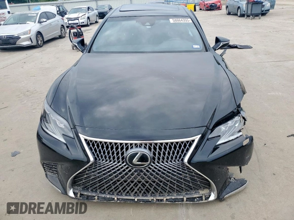 2018 Lexus LS 500 with VIN JTHB51FF9J5000688, listed as a Copart auction lot 58664355 with 106,208 mi miles and Salvage title. Bid and sale history available at DreamBid. Image 5.