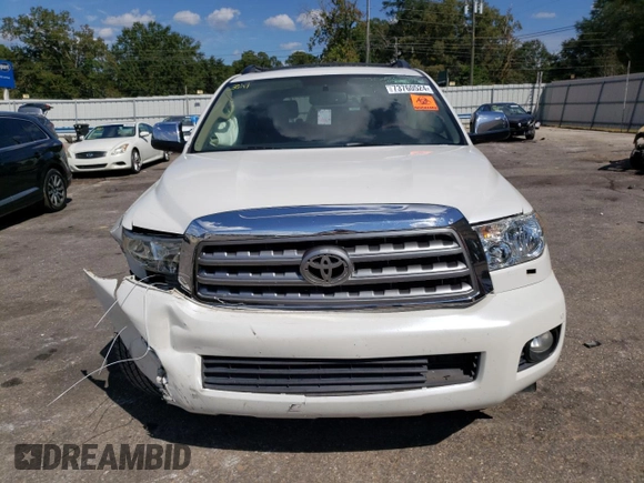 2010 Toyota Sequoia Platinum with VIN 5TDYY5G15AS024882, listed as a Copart auction lot 73760524 with 239,395 mi miles and Salvage Title. Bid and sale history available at carsss.com. Image 5.