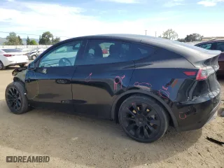 2022 Tesla Model Y Long Range with VIN 7SAYGDEE2NF575433, listed as a Copart auction lot 47576175 with 53,642 mi miles and Salvage Title. Bid and sale history available at carsss.com. Image 2.