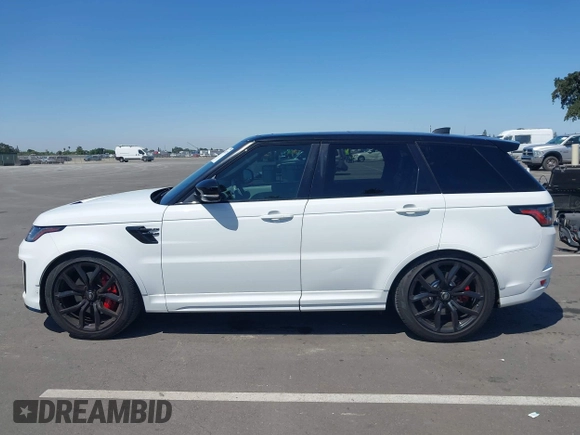 2020 Land Rover Range Rover Sport SVR with VIN SALWZ2RE3LA899227, listed as a IAAI auction lot 42368175 with 63,794 mi miles and . Bid and sale history available at DreamBid. Image 14.