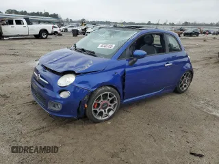 2013 FIAT 500 Sport with VIN 3C3CFFBR1DT672396, listed as a Copart auction lot 46335125 with 110,001 mi miles and Salvage Title. Bid and sale history available at carsss.com. Image 1.