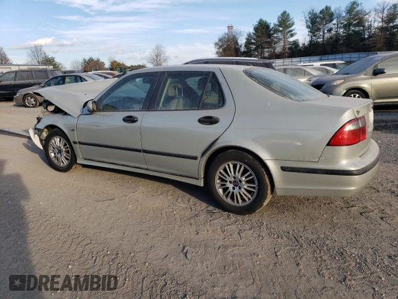 2005 Saab 9-5 Arc with VIN YS3ED49A353530510, listed as a Copart auction lot 77910074 with 202,094 mi miles and Salvage Title. Bid and sale history available at carsss.com. Image 2.