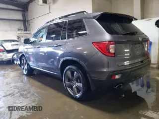 2021 Honda Passport Touring with VIN 5FNYF8H98MB012326, listed as a Copart auction lot 52165835 with 21,679 mi miles and Salvage Title. Bid and sale history available at carsss.com. Image 2.