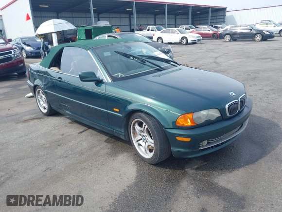 2001 BMW 3 Series 330Ci with VIN WBABS53411JU81299, listed as a IAAI auction lot 42062965 with 202,850 mi miles and . Bid and sale history available at DreamBid. Image 1.
