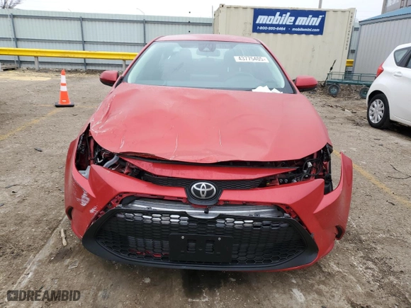 2021 Toyota Corolla LE with VIN 5YFEPMAE6MP253144, listed as a Copart auction lot 43775405 with 71,516 mi miles and Salvage Title. Bid and sale history available at carsss.com. Image 5.