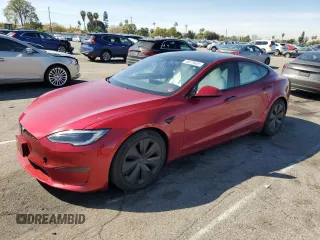 2023 Tesla Model S с VIN 5YJSA1E53PF525324, выставлен на аукционе Copart как лот 48079685 с пробегом Не указан миль и Списание • Salvage title. История ставок и продаж доступна на DreamBid. Изображение 1.