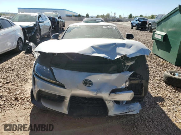 2021 Toyota GR Supra 3.0 with VIN WZ1DB0C02MW041211, listed as a Copart auction lot 79557064 with 0 mi miles and Salvage Title. Bid and sale history available at carsss.com. Image 5.