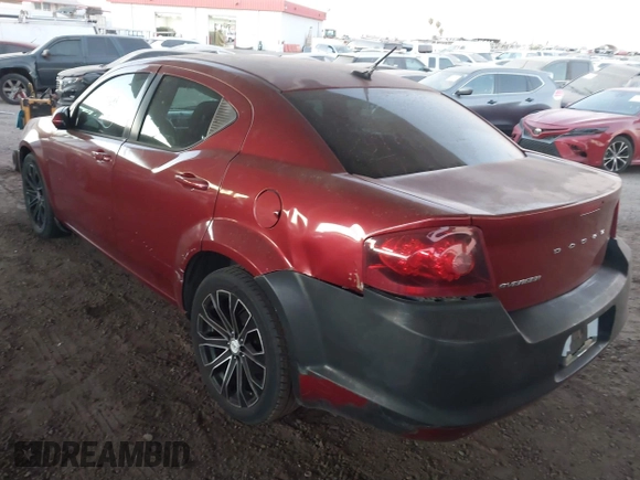 2014 Dodge Avenger SXT z VIN 1C3CDZCB3EN202882, wystawiony jako IAAI lot #41014567 z przebiegiem 152 793 mil mil oraz . Historia ofert i sprzedaży dostępna na DreamBid. Obrazek 3.