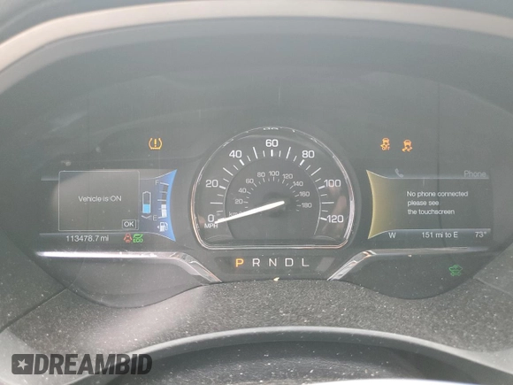 2016 Lincoln MKZ Hybrid z VIN 3LN6L2LU9GR606432, wystawiony jako Copart lot #58596655 z przebiegiem 113 478 mil mil oraz Szkoda całkowita • Salvage title. Historia ofert i sprzedaży dostępna na DreamBid. Obrazek 9.
