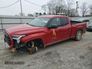 2022 Toyota Tundra SR5 with VIN 5TFLA5DA8NX052436, listed as a Copart auction lot 88202075 with 32,465 mi miles and Salvage title. Bid and sale history available at DreamBid. Image 1.