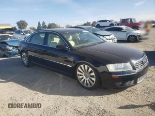 2004 Audi A8 L with VIN WAUML44E74N009550, listed as a Copart auction lot 76842994 with 45,037 mi miles and Clean Title. Bid and sale history available at carsss.com. Image 4.