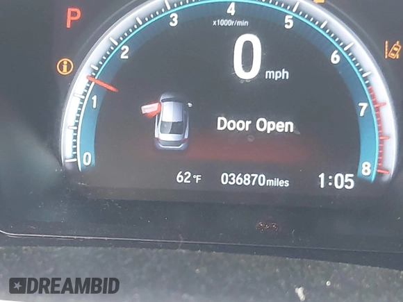 2019 Honda Civic LX with VIN 19XFC2F64KE041024, listed as a IAAI auction lot 42020159 with 36,870 mi miles and . Bid and sale history available at DreamBid. Image 15.