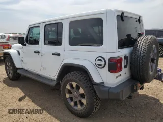 2018 Jeep Wrangler Unlimited Sahara z VIN 1C4HJXEG5JW165071, wystawiony jako Copart lot #59302865 z przebiegiem Nie podano mil oraz Czysty tytuł • Clean title. Historia ofert i sprzedaży dostępna na DreamBid. Obrazek 2.