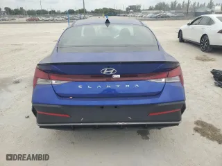 2025 Hyundai Elantra SEL Sport with VIN KMHLM4DG4SU891966, listed as a Copart auction lot 50148875 with 2,620 mi miles and Non Repairable. Bid and sale history available at carsss.com. Image 6.
