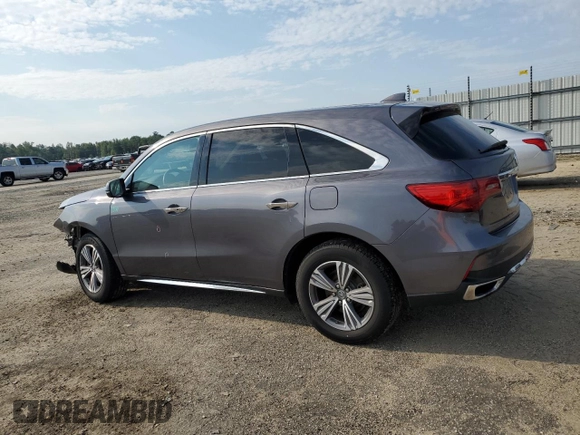 2019 Acura MDX with VIN 5J8YD3H35KL013093, listed as a Copart auction lot 59222654 with 61,311 mi miles and Salvage Title. Bid and sale history available at carsss.com. Image 2.