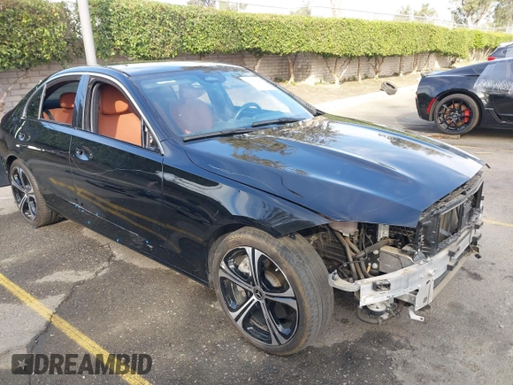 2022 Mercedes-Benz C 300 with VIN W1KAF4GB8NR064247, listed as a IAAI auction lot 40950205 with 24,313 mi miles and . Bid and sale history available at DreamBid. Image 1.