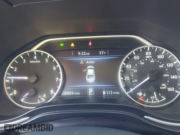 2017 Nissan Maxima SV with VIN 1N4AA6AP9HC371030, listed as a IAAI auction lot 40904703 with 160,859 mi miles and . Bid and sale history available at DreamBid. Image 7.