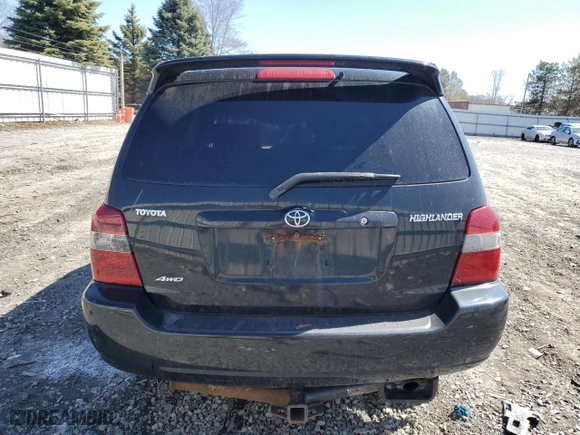 2007 Toyota Highlander with VIN JTEHD21A170046761, listed as a Copart auction lot 50753535 with 0 mi miles and Salvage Title. Bid and sale history available at carsss.com. Image 6.