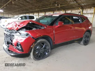 2022 Chevrolet Blazer RS with VIN 3GNKBERS1NS116190, listed as a Copart auction lot 51533915 with 22,502 mi miles and Salvage Title. Bid and sale history available at carsss.com. Image 1.
