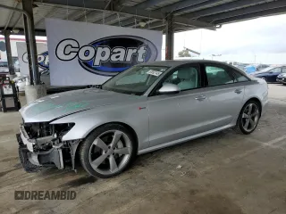 2014 Audi A6 3.0T Prestige with VIN WAUHGAFC1EN143102, listed as a Copart auction lot 53692145 with 101,503 mi miles and Salvage Title. Bid and sale history available at carsss.com. Image 1.