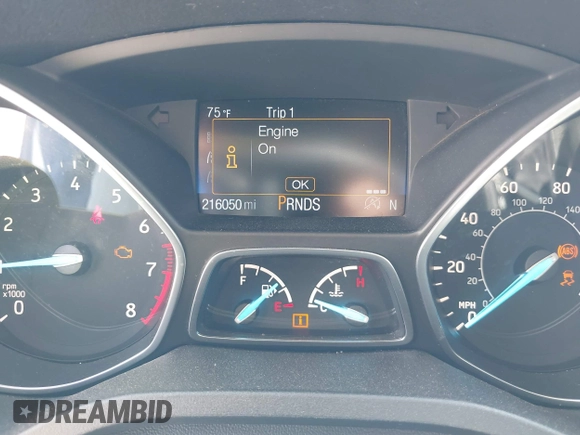 2017 Ford Escape SE with VIN 1FMCU0GD0HUE76422, listed as a IAAI auction lot 42023082 with 216,050 mi miles. Bid and sale history available at carsss.com. Image 7.