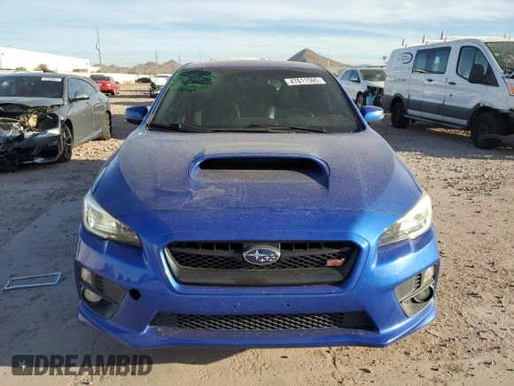 2015 Subaru WRX STI with VIN JF1VA2L69F9808551, listed as a Copart auction lot 47611565 with 67,584 mi miles and Salvage title. Bid and sale history available at DreamBid. Image 5.