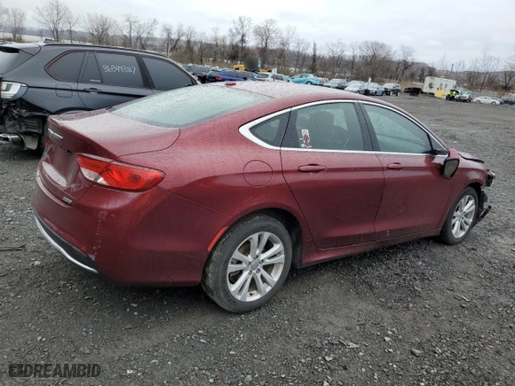 2015 Chrysler 200 Limited with VIN 1C3CCCAB4FN616337, listed as a Copart auction lot 52051135 with 115,995 mi miles and Clean Title. Bid and sale history available at carsss.com. Image 3.