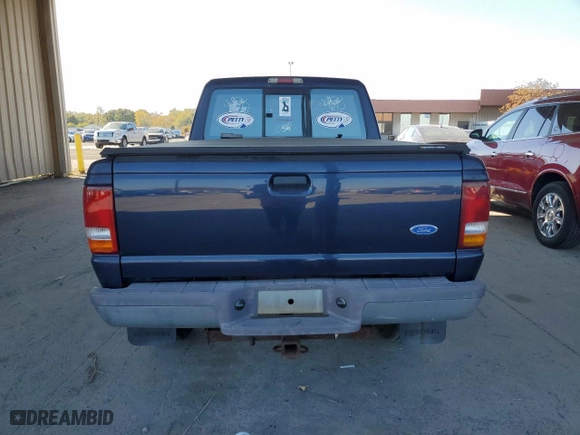 1997 Ford Ranger XLT with VIN 1FTDR15X7VTA55151, listed as a Copart auction lot 76562624 with 155,749 mi miles and Salvage Title. Bid and sale history available at carsss.com. Image 6.