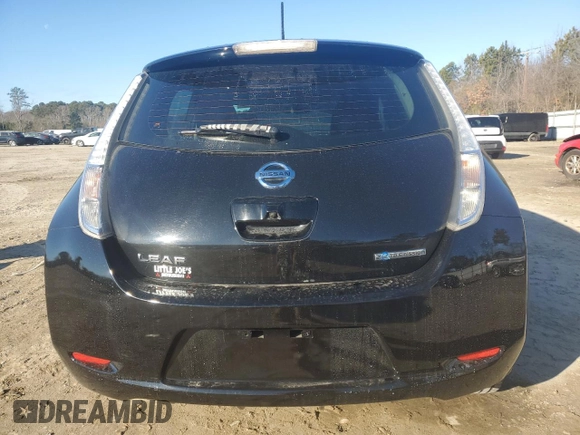 2015 Nissan LEAF S with VIN 1N4AZ0CP6FC332542, listed as a Copart auction lot 88850955 with 47,921 mi miles and Salvage Title. Bid and sale history available at DreamBid. Image 6.