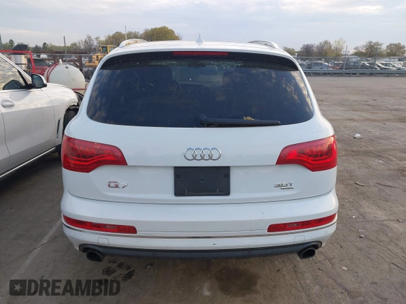 2015 Audi Q7 Premium Plus with VIN WA1LGAFE4FD007207, listed as a IAAI auction lot 41909751 with 59,836 mi miles and . Bid and sale history available at DreamBid. Image 16.