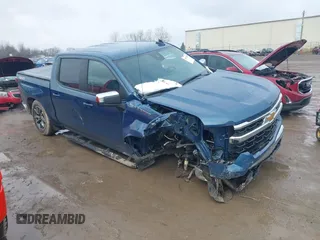 2024 Chevrolet Silverado 1500 LT with VIN 1GCPDKEK9RZ280356, listed as a IAAI auction lot 41074093 with 5,586 mi miles. Bid and sale history available at carsss.com. Image 1.