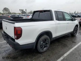 2023 Honda Ridgeline Black Edition with VIN 5FPYK3F85PB055204, listed as a Copart auction lot 47573185 with 7,062 mi miles and Salvage Title. Bid and sale history available at carsss.com. Image 3.
