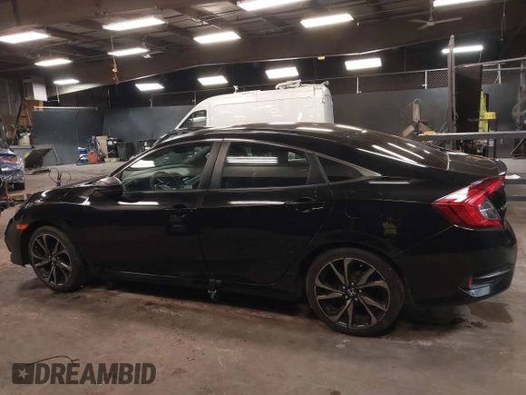 2019 Honda Civic Sport with VIN 2HGFC2F84KH590469, listed as a IAAI auction lot 41686757 with 79,602 mi miles and . Bid and sale history available at DreamBid. Image 15.