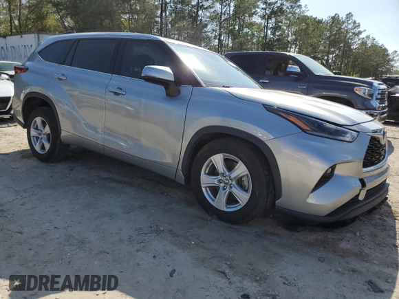 2021 Toyota Highlander L with VIN 5TDZZRAH5MS054628, listed as a Copart auction lot 51449925 with Not provided miles and Salvage title. Bid and sale history available at DreamBid. Image 4.