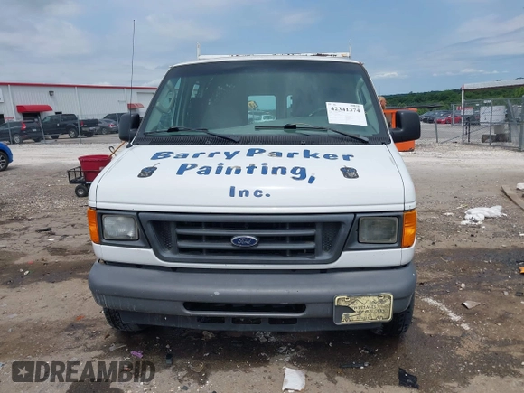2006 Ford Econoline Cargo with VIN 1FTRE14W56HA74697, listed as a IAAI auction lot 42341374 with 153,519 mi miles and . Bid and sale history available at DreamBid. Image 11.