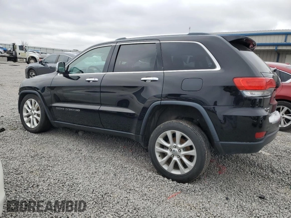 2017 Jeep Grand Cherokee Limited 75th Anniversary with VIN 1C4RJFBG1HC683371, listed as a Copart auction lot 45853175 with 142,277 mi miles and Salvage title. Bid and sale history available at DreamBid. Image 2.