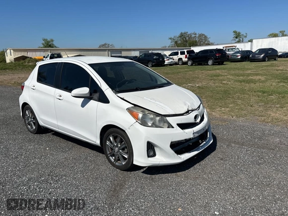 2012 Toyota Yaris L with VIN JTDKTUD36CD523080, listed as a Copart auction lot 47273925 with 134,041 mi miles and Clean Title. Bid and sale history available at carsss.com. Image 1.