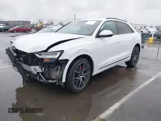 2020 Audi Q8 Premium Plus with VIN WA1EVAF1XLD001371, listed as a IAAI auction lot 41598033 with 39,744 mi miles and . Bid and sale history available at DreamBid. Image 18.