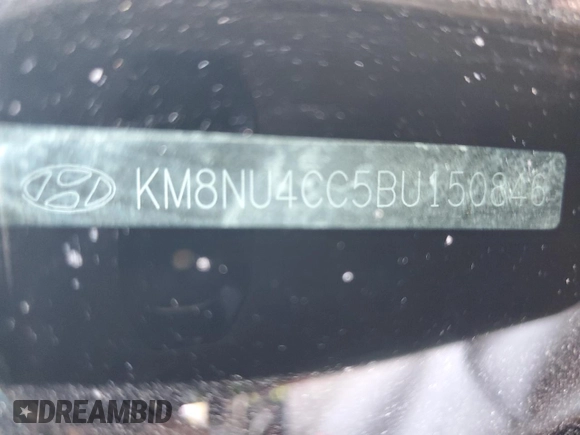 2011 Hyundai Veracruz GLS with VIN KM8NU4CC5BU150846, listed as a Copart auction lot 44377475 with 70,823 mi miles and Salvage title. Bid and sale history available at DreamBid. Image 13.